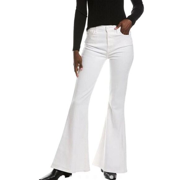 7 For All Mankind Denim - 7 for all man kind in off white Megaflare 25